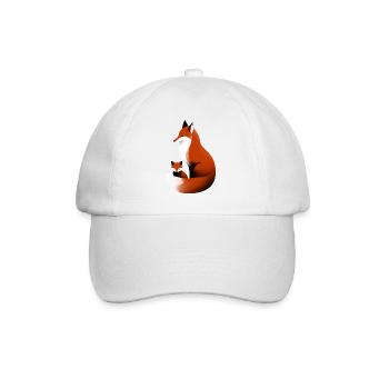 Little fox family - Baseball Cap - white/white - Front