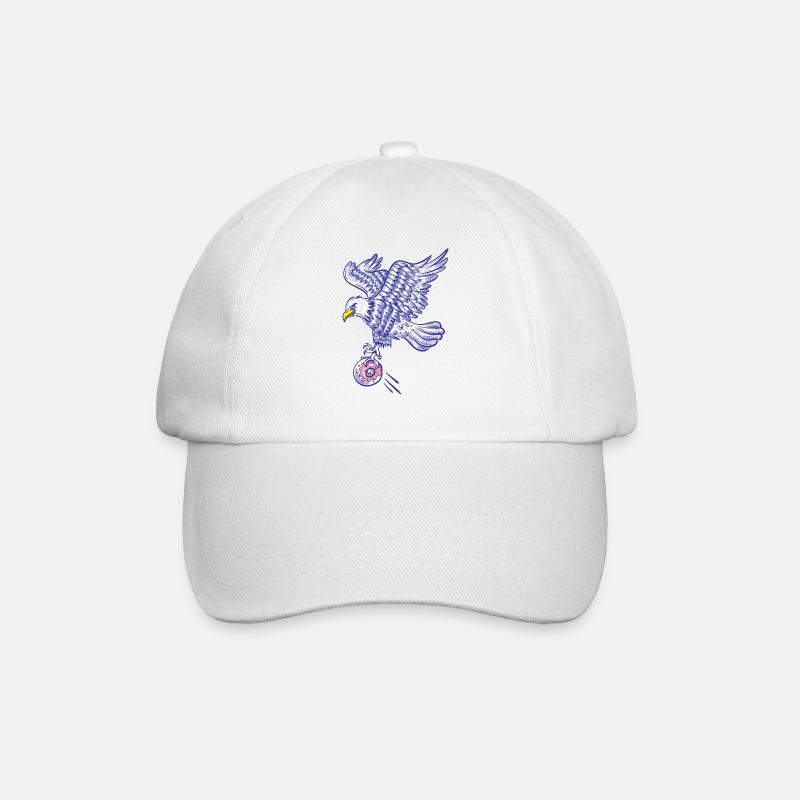Aigle royal et donuts - Casquette classique - blanc/blanc
