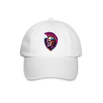 Gladiateur crâne spartiate - Casquette classique - blanc/blanc - Devant