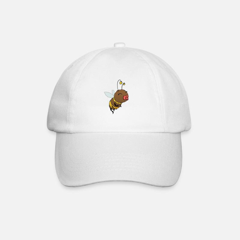 Cute Bumblebee Pacifier - Baseball Cap - white/white