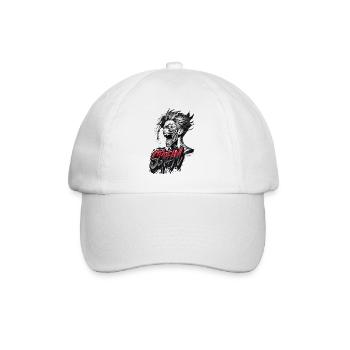 Schrei - Baseballkappe - Weiß/Weiß - Vorne