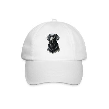 Noble Black Labrador Portrait Labrador - Baseball Cap - white/white - Front