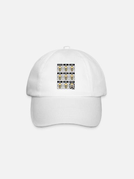 Nothing Beats Football! (Football Fan / POS / 3C) - Baseball Cap - white/white