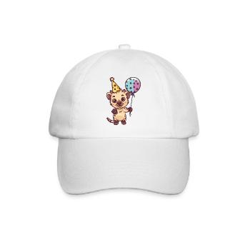 Bande dessinée d’anniversaire de hyène - Casquette classique - blanc/blanc - Devant