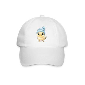 poulet mignon bébé enfants animal poussin dessin animé - Casquette classique - blanc/blanc - Devant