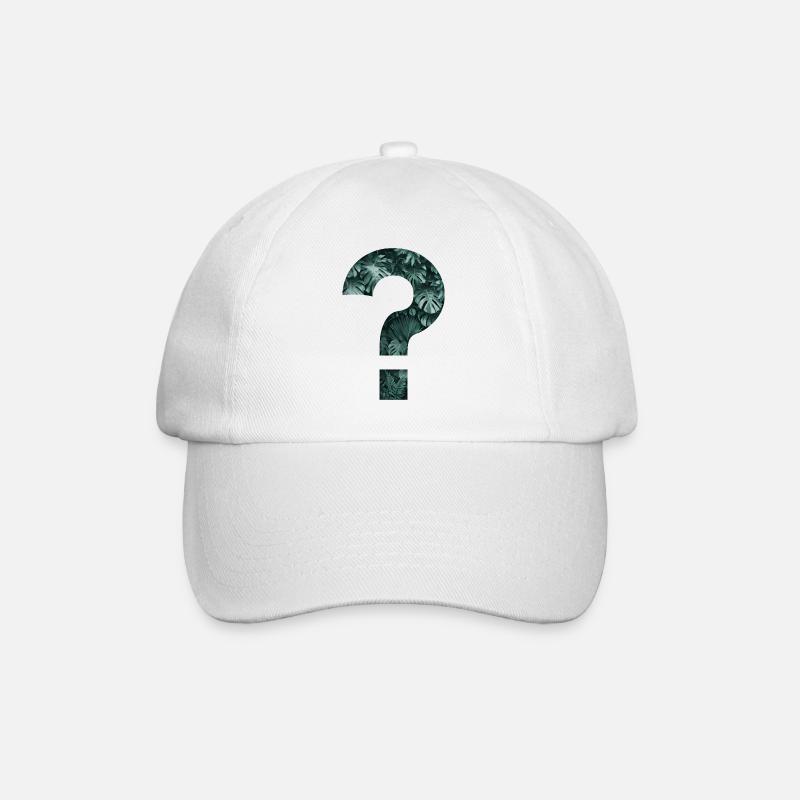 Plantes tropicales Point d’interrogation Jungle Monstera - Casquette classique - blanc/blanc