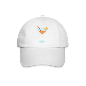 Orange Cocktail - Baseball Cap - white/white - Front