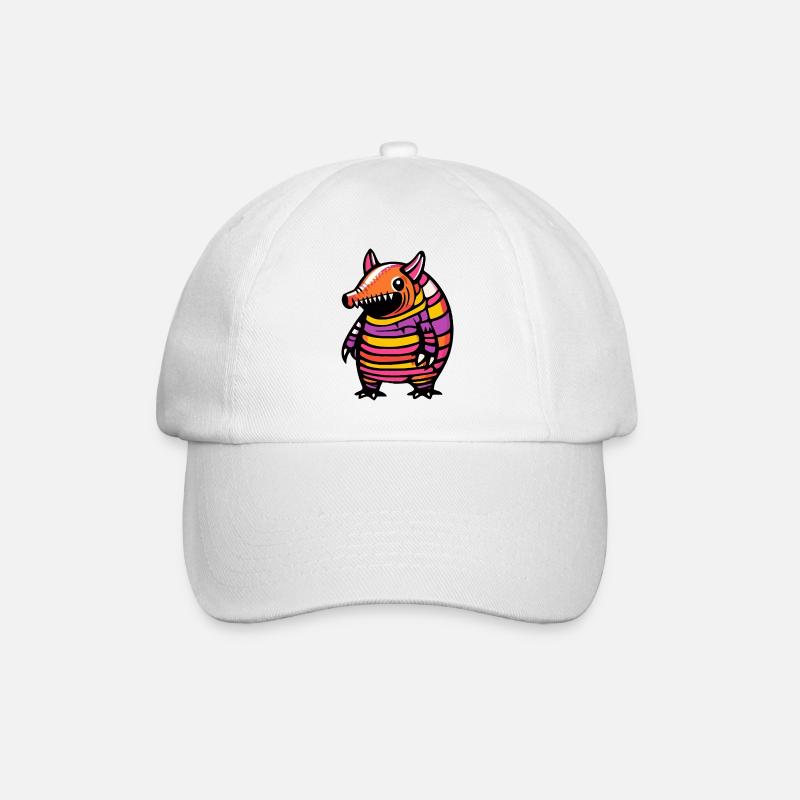 Gürteltier Halloween Tier - Baseballkappe - Weiß/Weiß