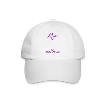 MISTRESS. THANK YOU. THANK YOU MISTRESS - Baseball Cap - white/white - Front