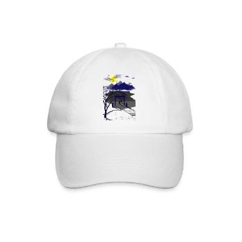 Veillée des esprits sous la pleine lune - Casquette classique - blanc/blanc - Devant