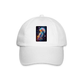 Cosmic Jellyfish Artwork - Baseball Cap - white/white - Front