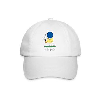 By continually trying... (English version) - Baseball Cap - white/white - Front