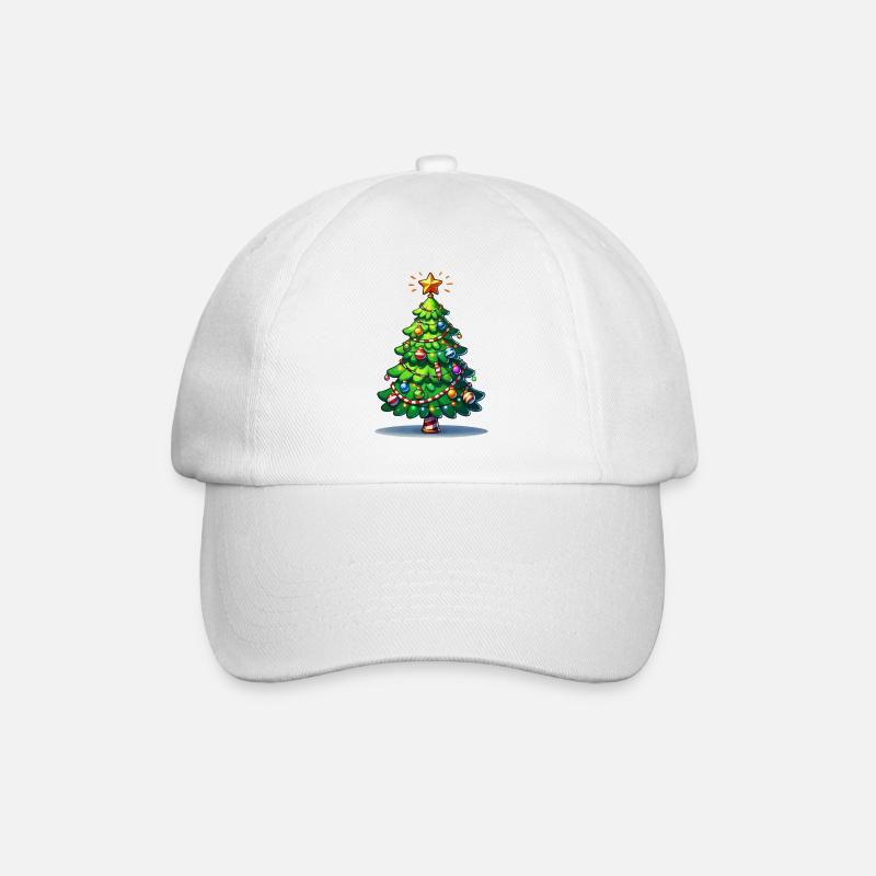 Tannenbaum - Baseballkappe - Weiß/Weiß