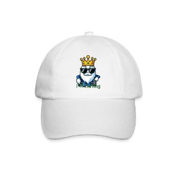 I m the King Schach - Baseballkappe - Weiß/Weiß - Vorne