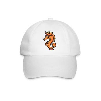 Hippocampe Bande dessinée Cool - Casquette classique - blanc/blanc - Devant