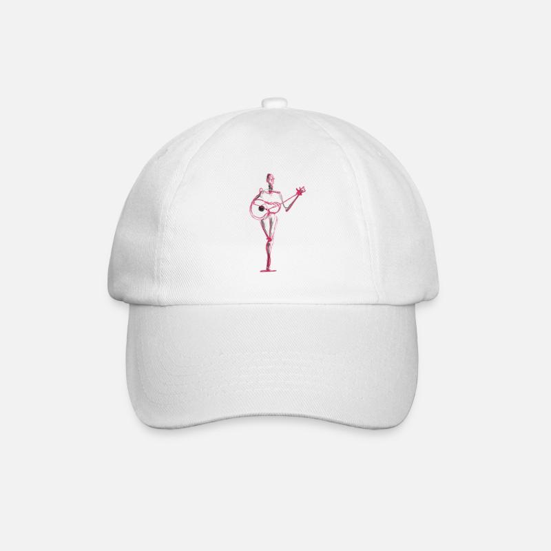 Guitare - Casquette classique - blanc/blanc