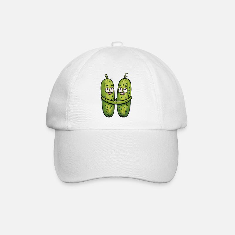 Cornichons amoureux - Casquette classique - blanc/blanc