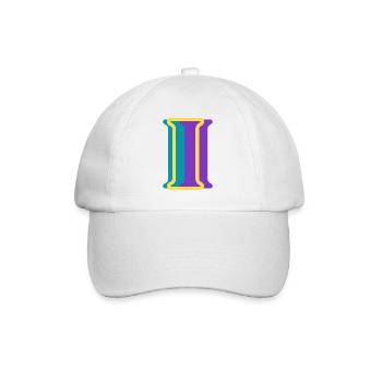 Lettre i multicolore - Casquette classique - blanc/blanc - Devant