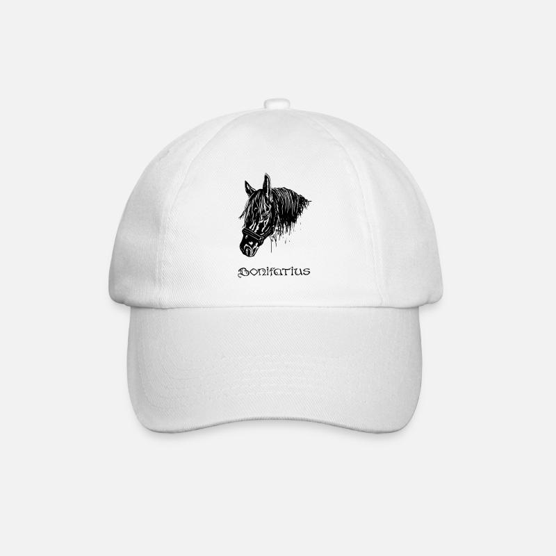 Bonifatius noir - Casquette classique - blanc/blanc