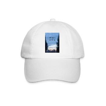 Aim high to reach the sky - Baseball Cap - white/white - Front