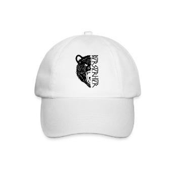 Black Bear Warrior - Baseball Cap - white/white - Front