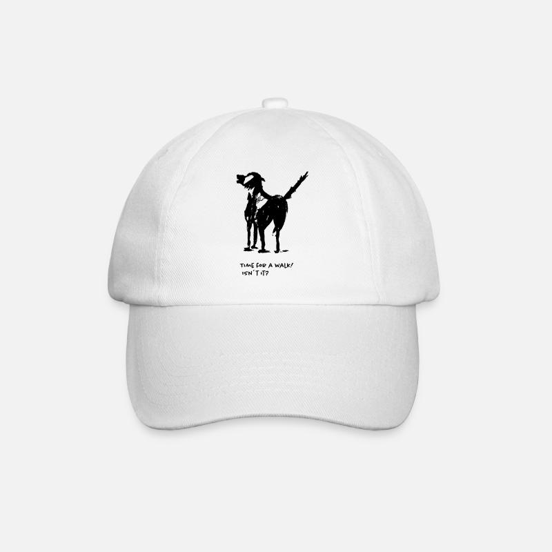 Time for a walk - Baseballkappe - Weiß/Weiß