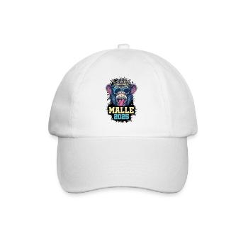 Malle 2025 Affe - Baseballkappe - Weiß/Weiß - Vorne