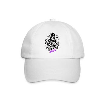 Team Bride 2025 - Baseball Cap - white/white - Front
