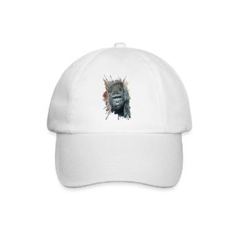 Striking Pose from Silverback Gorilla Dishi - Baseball Cap - white/white - Front