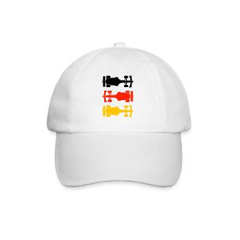 Formula Deutschland Formel Racing - Baseballkappe - Weiß/Weiß - Vorne
