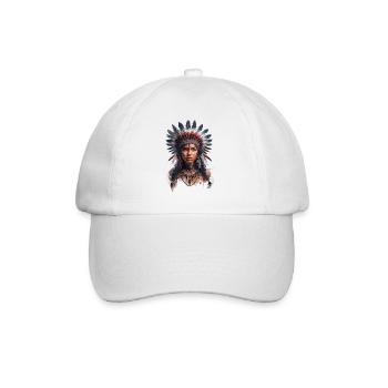 Tribal Warrior - Baseball Cap - white/white - Front
