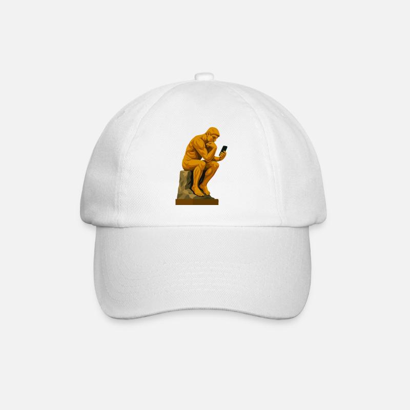Le Penseur (connecté) - Casquette classique - blanc/blanc