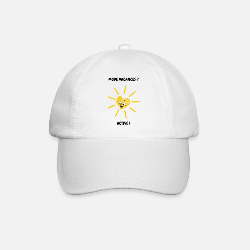 Active vacation mode - Baseball Cap - white/white