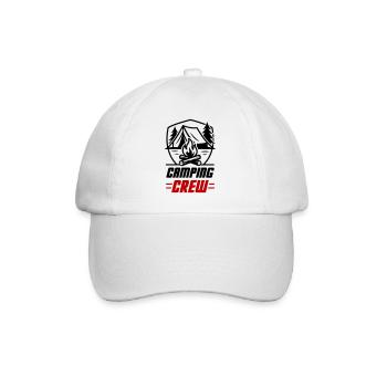Camping Crew - Baseball Cap - white/white - Front
