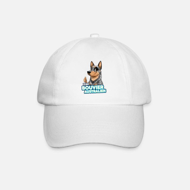 TEAM Bouvier Australien - Bleu - Casquette classique - blanc/blanc