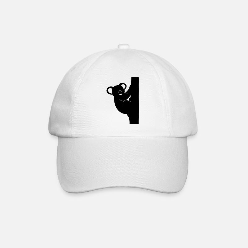 Koala Silhouette Climber - Baseball Cap - white/white