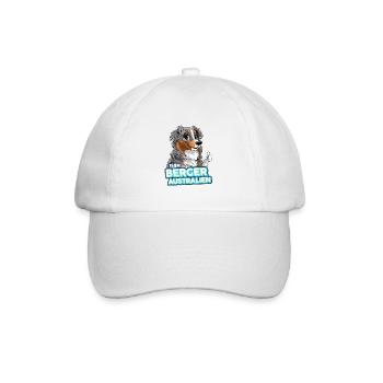 TEAM Australian Shepherd - Blue Merle Tricolor - Baseball Cap - white/white - Front