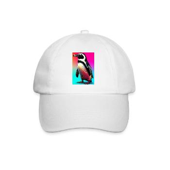 penguin - Baseball Cap - white/white - Front