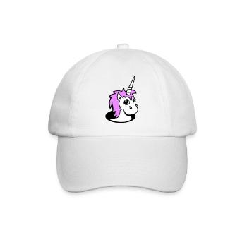 Unicorn Girl Pretty Bottom Hole Cartoon Cute Girl - Baseball Cap - white/white - Front