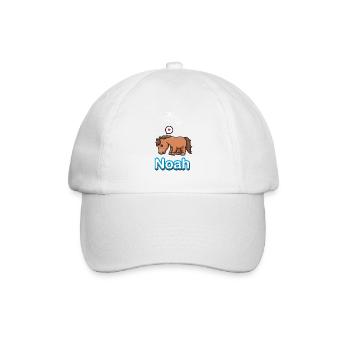 Falkenhof Noah Comic Pferd - Baseballkappe - Weiß/Weiß - Vorne