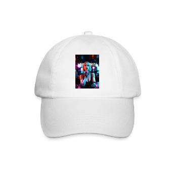 Neon dreams - Baseballkappe - Weiß/Weiß - Vorne