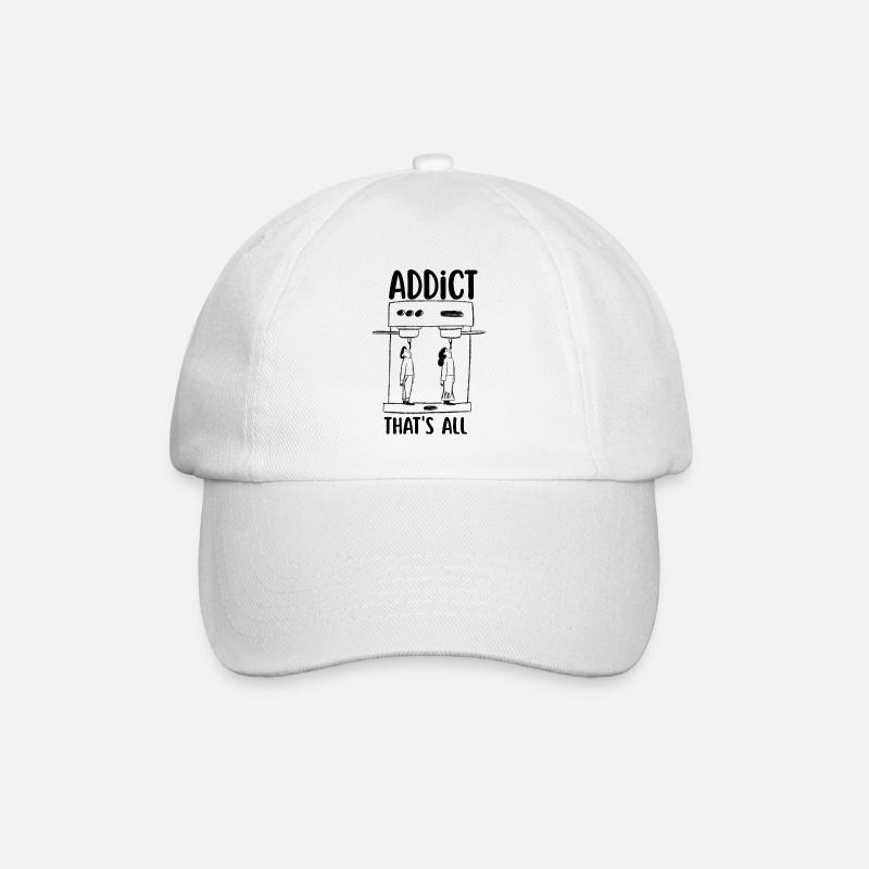 Addict au café - Casquette classique - blanc/blanc