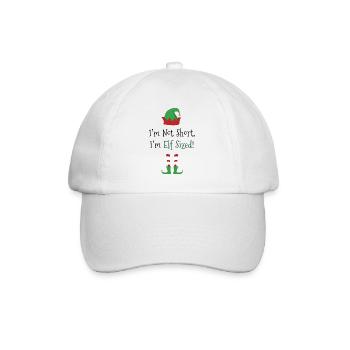 Taille elfe - Conception amusante de dicton de Noël - Casquette classique - blanc/blanc - Devant