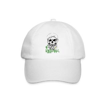 Skull with Edelweiss Folk Festival Beer Tent - Baseball Cap - white/white - Front