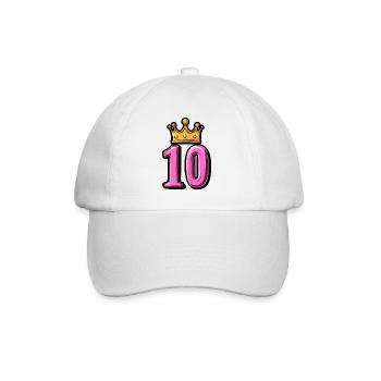 Couronne à 10 chiffres - Casquette classique - blanc/blanc - Devant