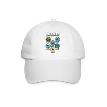 Humorous about the passion for tractors tractor - Baseball Cap - white/white - Front