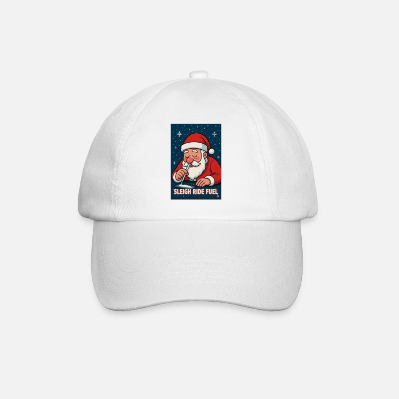 Santas Schlitten-Turbo - Baseballkappe - Weiß/Weiß