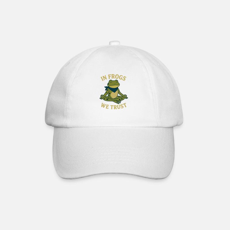 In Frogs We Trust - Casquette classique - blanc/blanc