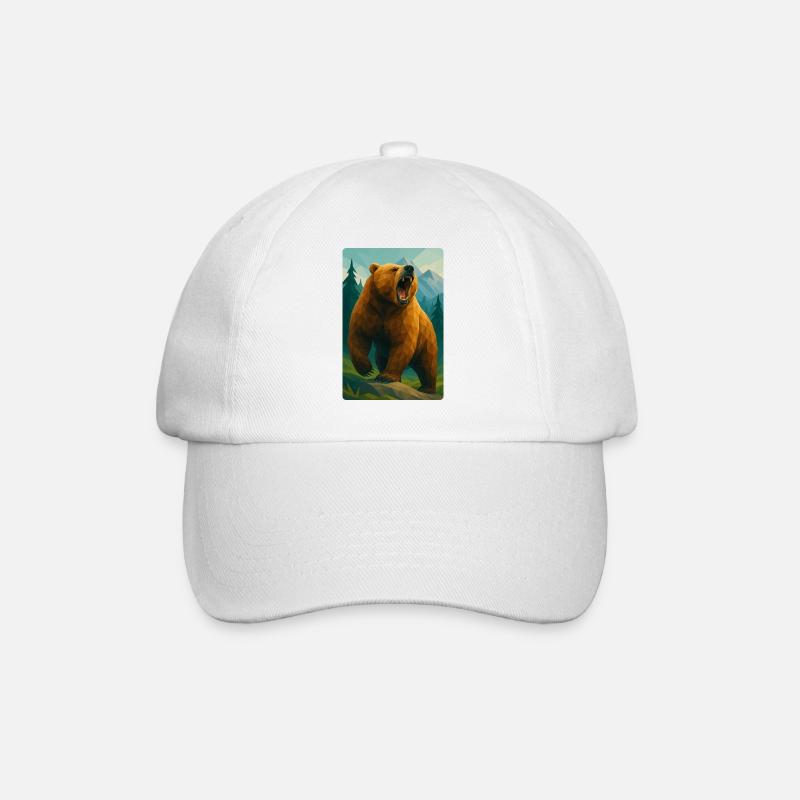 Polynature Grizzly - Baseball Cap - white/white