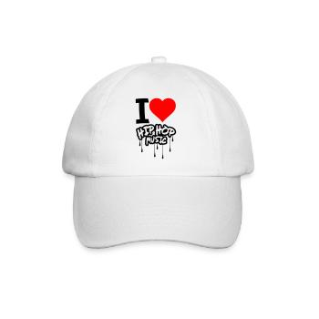 I Love Hip Hop Music - Baseball Cap - white/white - Front
